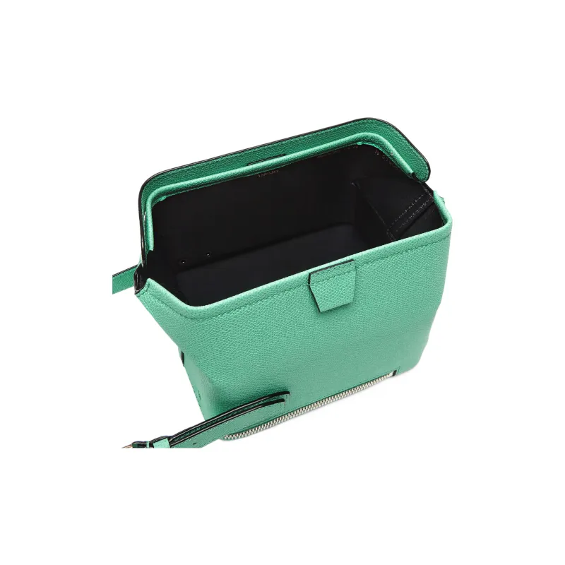 Valextra Tric Trac Calfskin Box Bag, Handbag, Shoulder Bag, Crossbody Bag Women's Mint Green-2