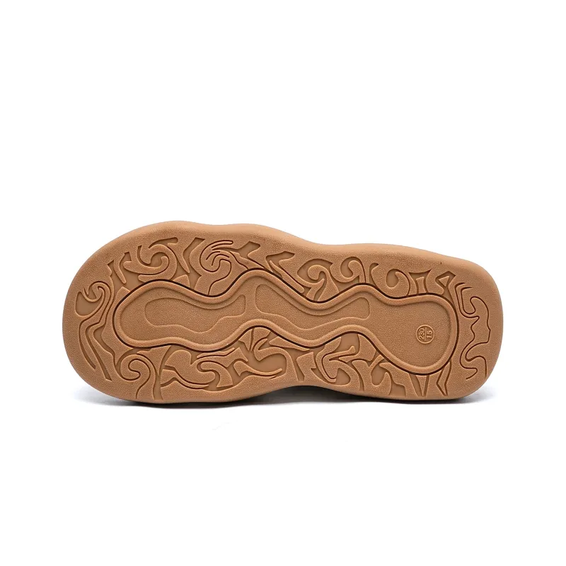 EBLAN Stylish Skateboarding Shoes Women's Beige Black-4