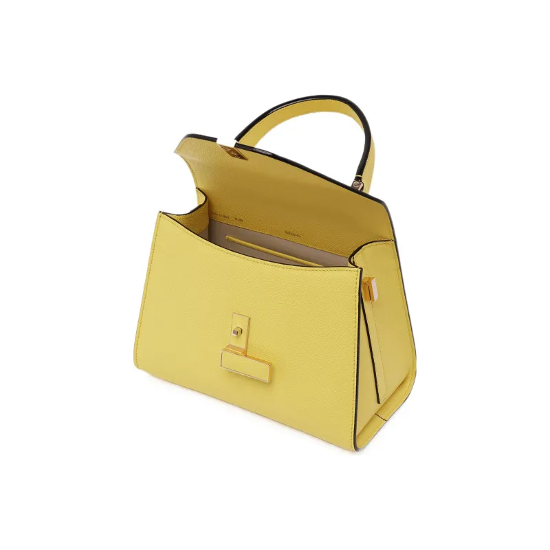 Valextra Iside Calfskin Shoulder Bag Crossbody Bag Handbag Mini Women's Banana Yellow-3