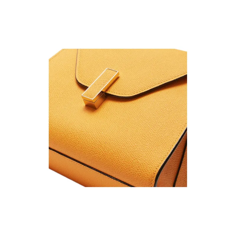 Valextra Iside Calfskin Shoulder Bag, Crossbody Bag, Handbag Mini Women's Saffron-4
