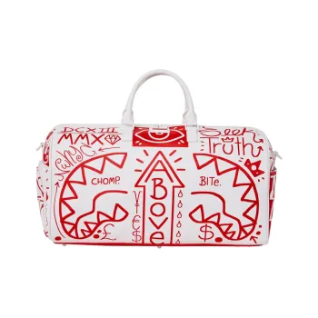 SPRAYGROUND PVC Travel Bag, Sneaker Bag, Handbag Large Size Unisex Red