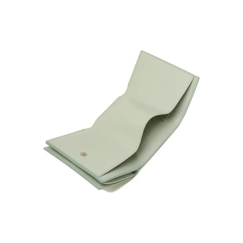 JIL SANDER Calfskin Wallet Women's Light Green-5