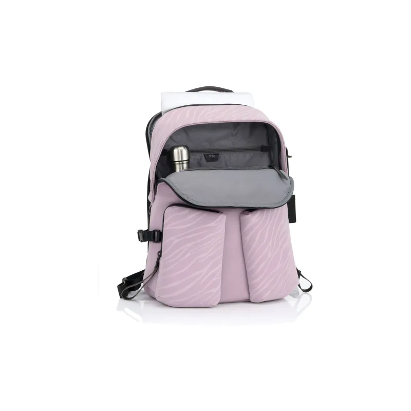 TUMI Fabric Backpack Regular Women's Light Purple & Gray-3
