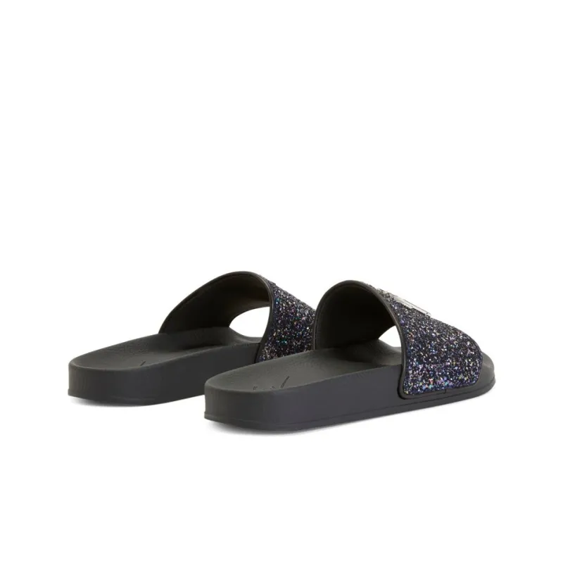 Giuseppe Zanotti/GZ Brett Slide Slippers Men's Black-3