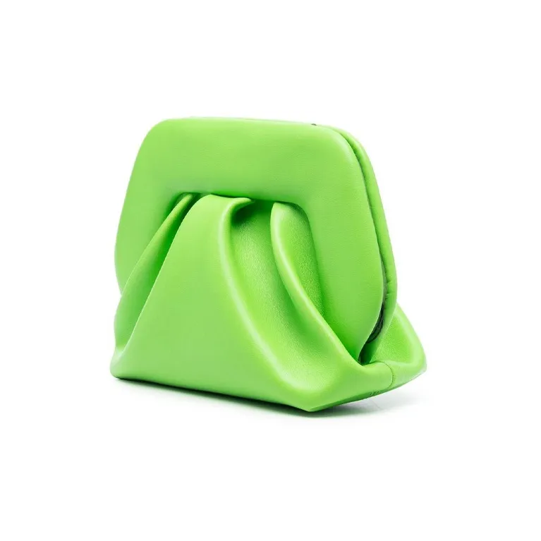THEMOIRE GEA Artificial Leather One Shoulder Crossbody Clutches Mini Women's Bright Green-1