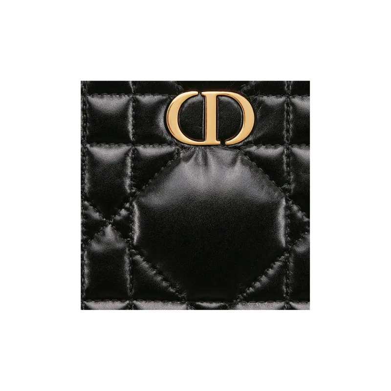 DIOR Cow Leather Portable Crossbody Bag, Shoulder Bag Women's Black-5