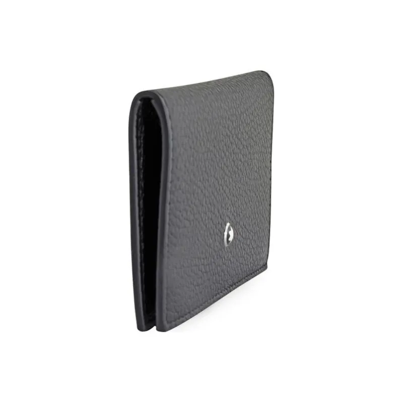 MONTBLANC Meisterstuck Litchi Grain Leather Business Card Holder Card Case Men's Black-3