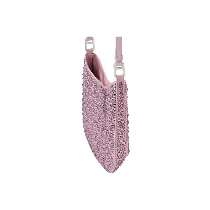 PRADA Cleo Fabric Handbag Shoulder Bag Women's Pink-3