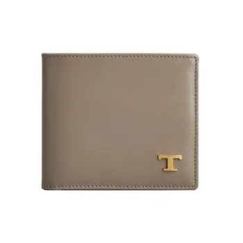 TOD'S Logo Plaque Bi-Fold Wallet