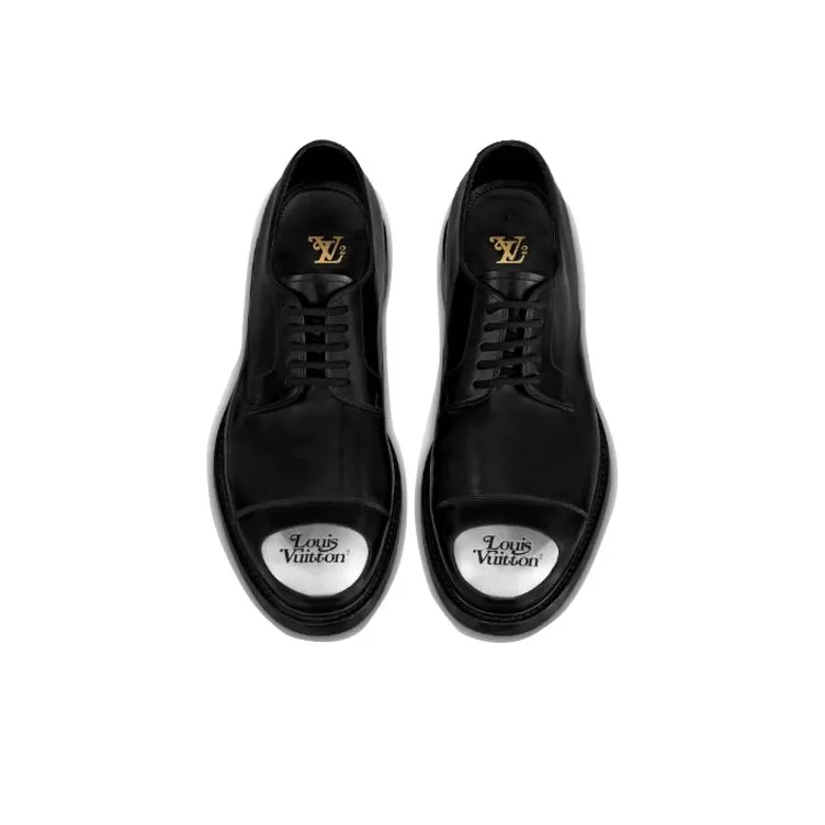 LOUIS VUITTON Voltaire Derby Shoes 'Black'-3