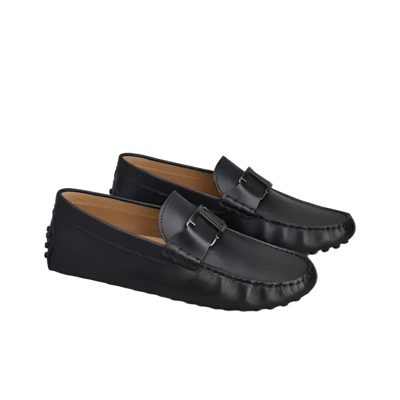 TOD'S Almond-toe Leather Loafers-2