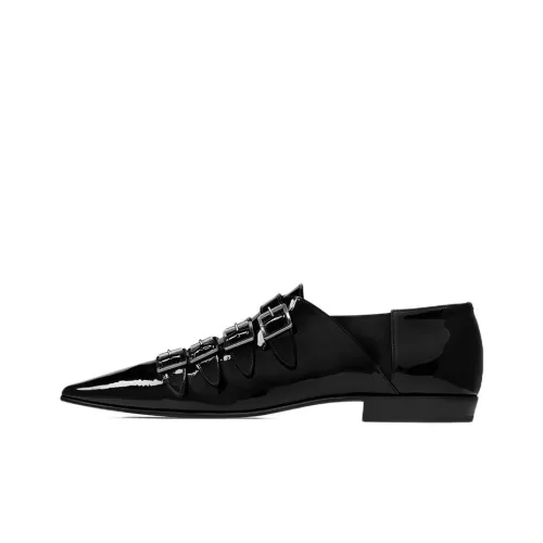 SAINT LAURENT Franklin Buckled Monk Shoes