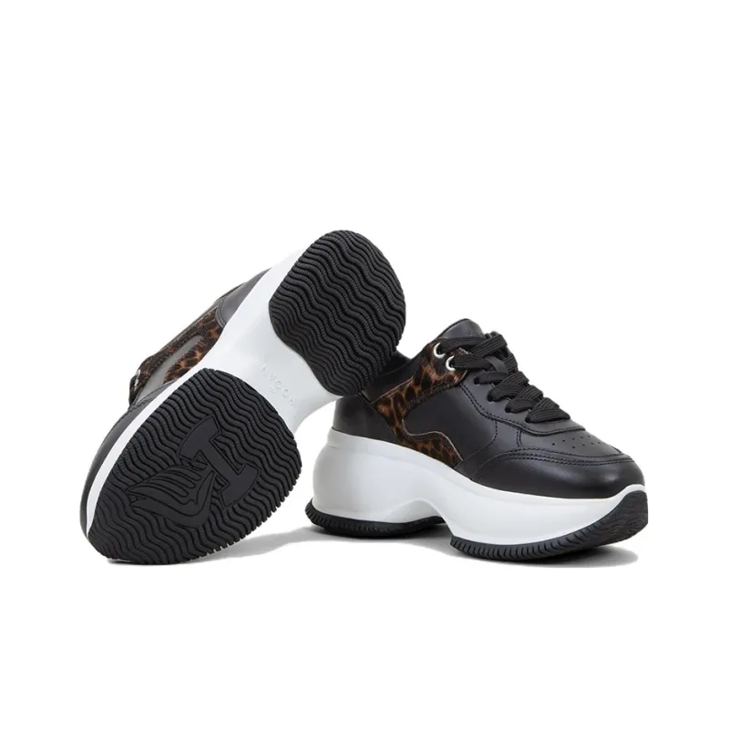 HOGAN Maxi I Active Hogan Low-Top Platform Shoes Women's Black-4