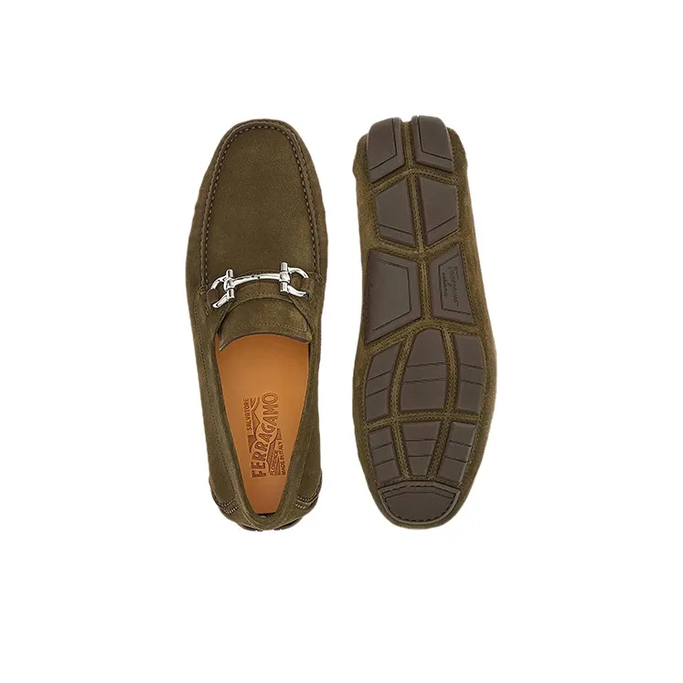FERRAGAMO GANCINI Men's Casual Shoes Men's Green-4