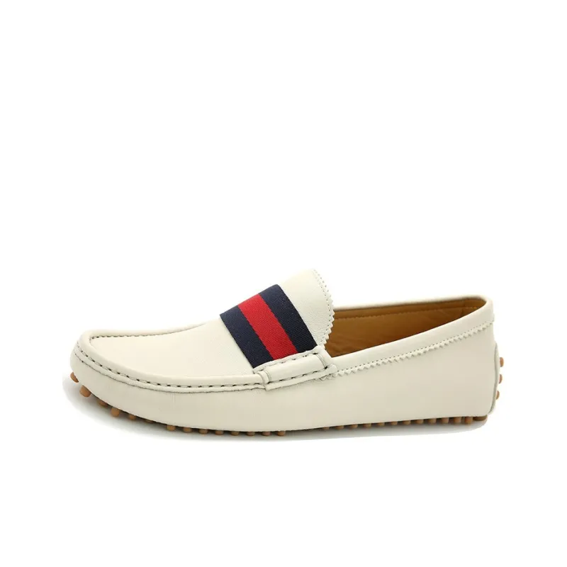 GUCCI Gommino Loafers Men White-0