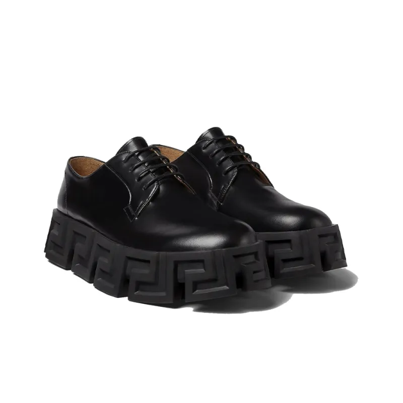 VERSACE Greca Labrynth Lace Up Black-2