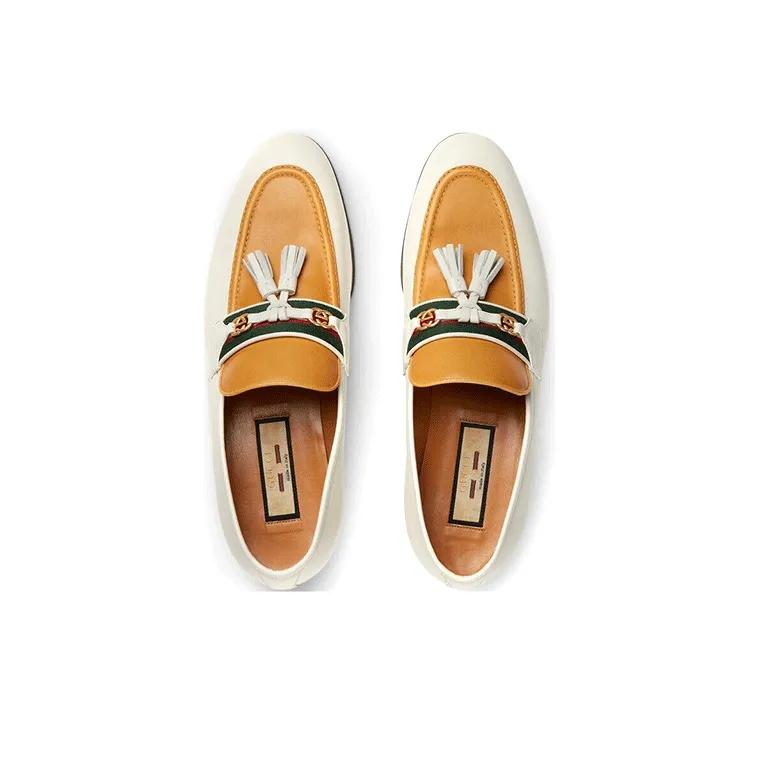 GUCCI Tassel Leather Loafers-2