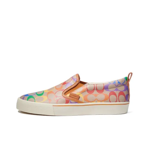 COACH Men's Casual Shoes Men Low-Top Rainbow