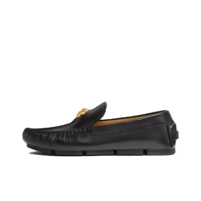 VERSACE La Medusa Driver Loafer 'Black Gold'-0