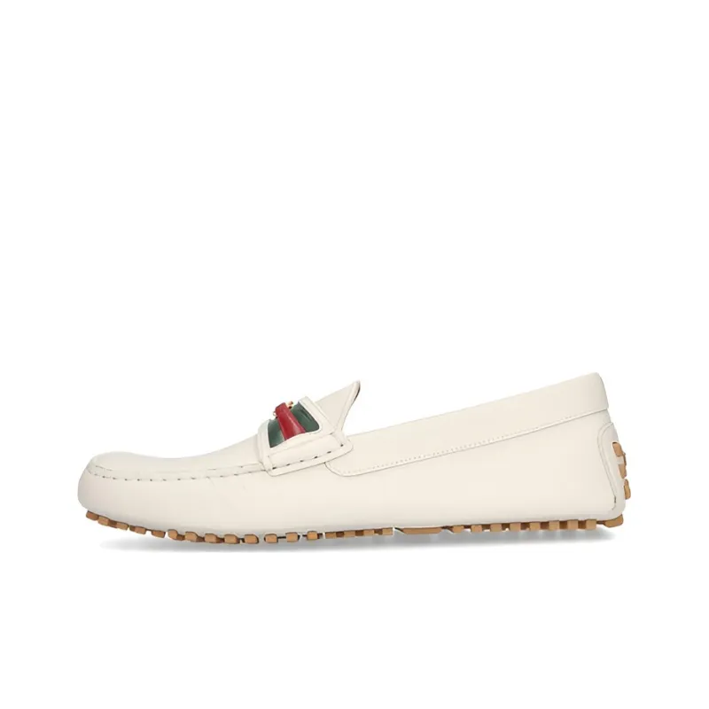 GUCCI Moccasins Casual Shoes Men's White-0
