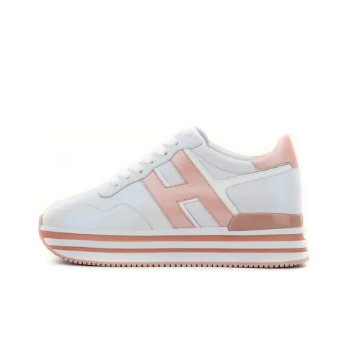 HOGAN H222 Casual Shoes Women's Low-Top Pink/White