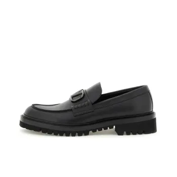 Valentino VLogo Plaque Slip On Loafers