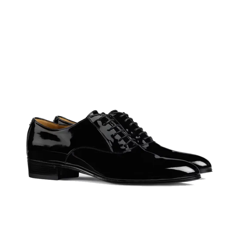 GUCCI Dress Shoes Men Low Top Black-1