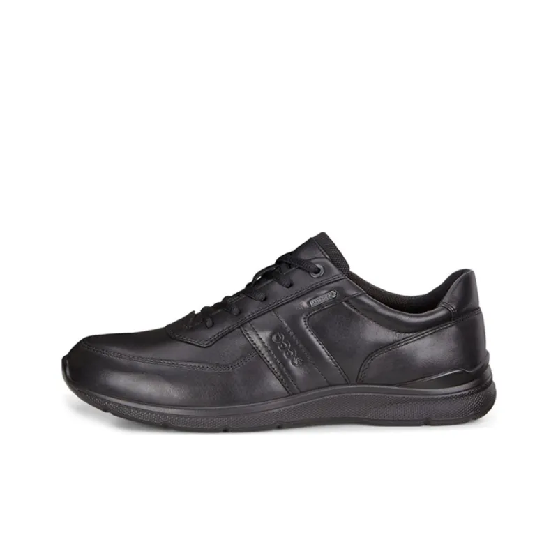 Ecco Irving Logo embossed Leather Sneakers-0