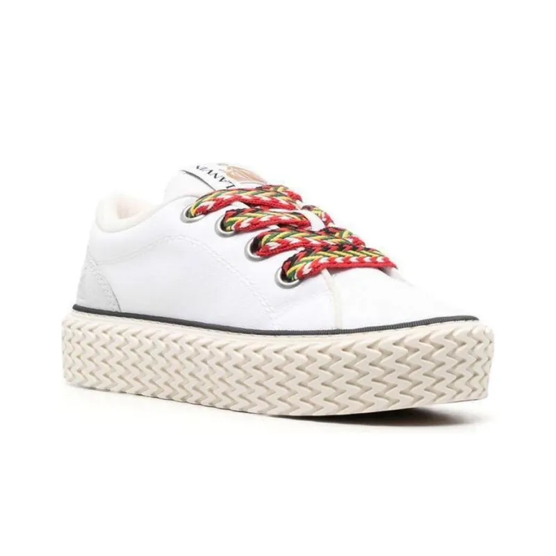 Lanvin Low Top Vulcanized Sneaker White-1