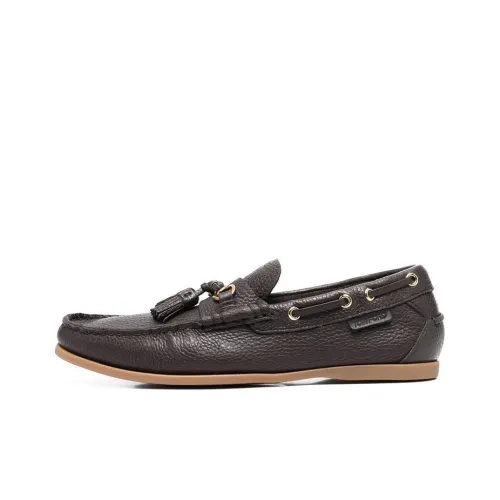 TOM FORD Pebbled Tassel Almond-toe Boat Shoes