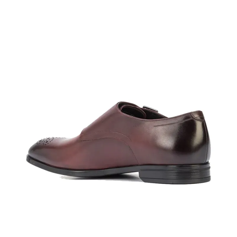 BALLY Dress Shoes Men Low Top Red-3