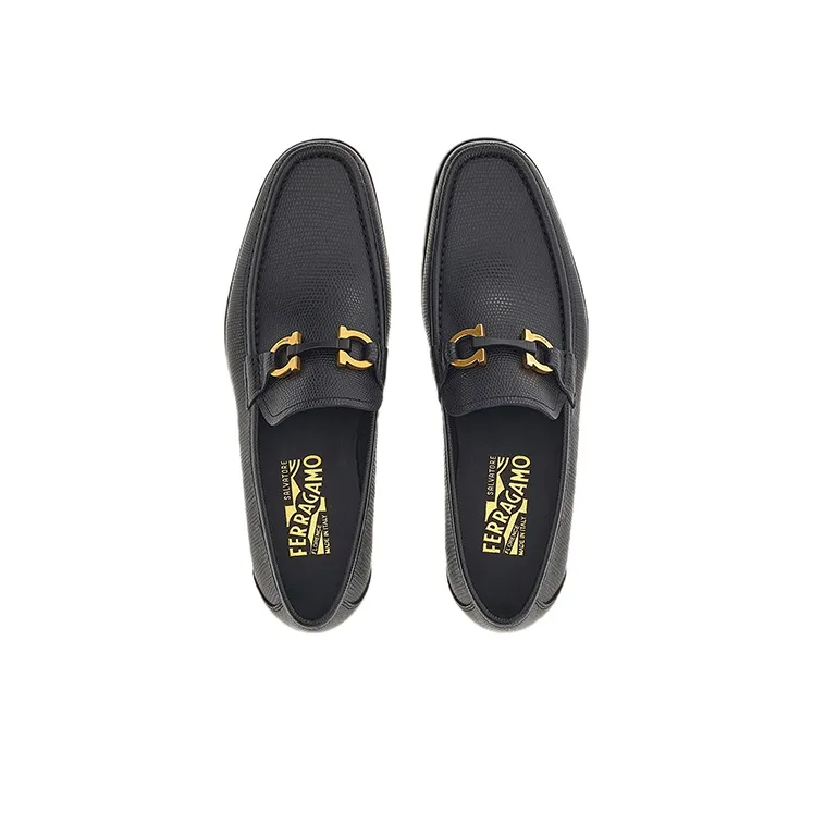 FERRAGAMO GANCINI Casual Shoes Men's Black-2