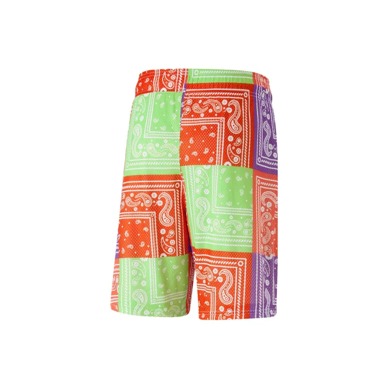 PUMA FIT Casual Shorts Unisex Red Green-1