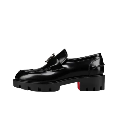 Christian Louboutin Moc Chunky-soled Leather Loafers