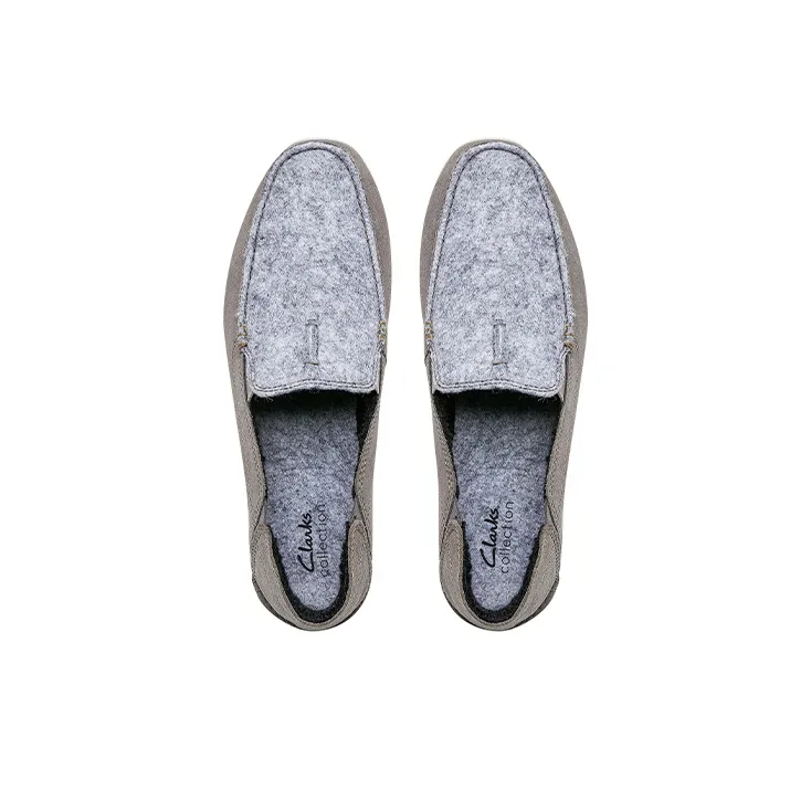 Clarks Men's Casual Shoes Men Low Top Gray-3