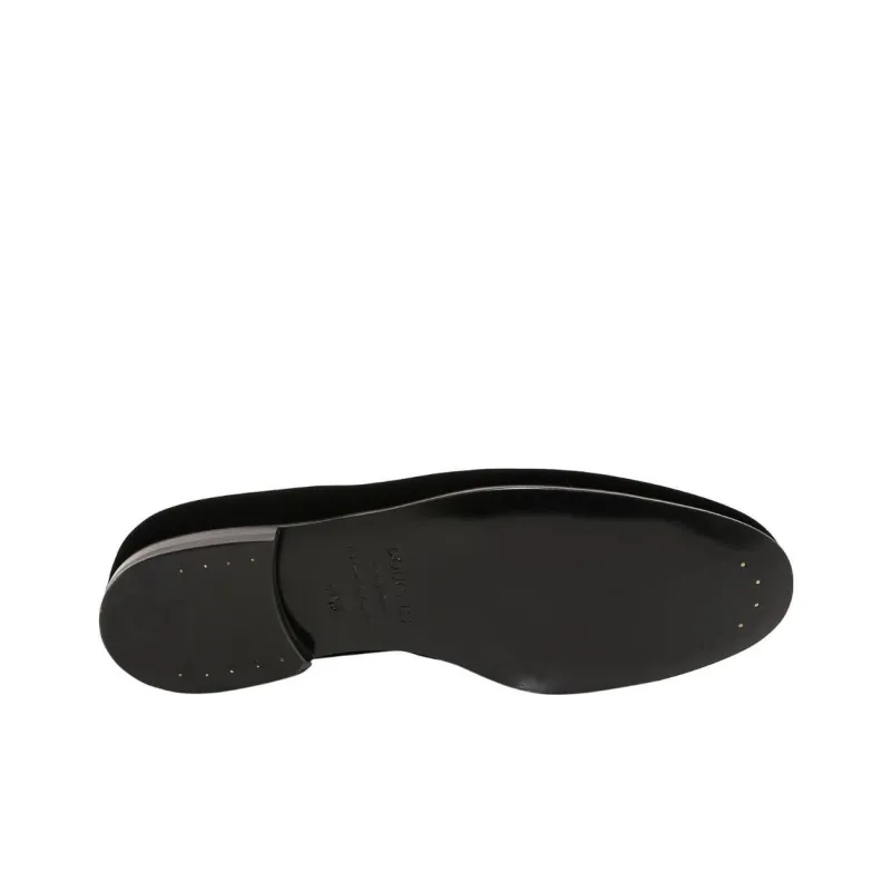 DOUCAL'S Almond-toe Velvet Loafers-4