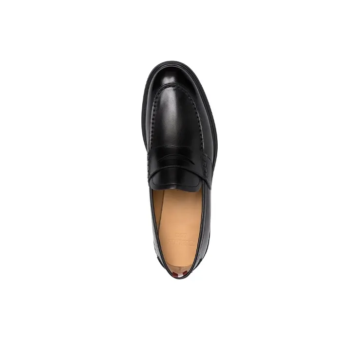 BALLY Nitus Slip-on Leather Loafers-3