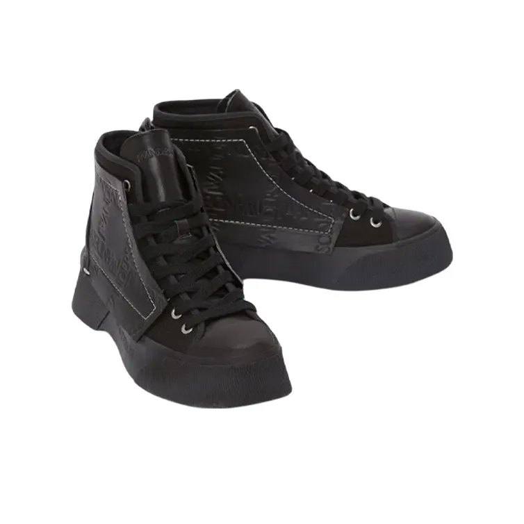 JW Anderson High Top Platform Shoes Men's Black-2