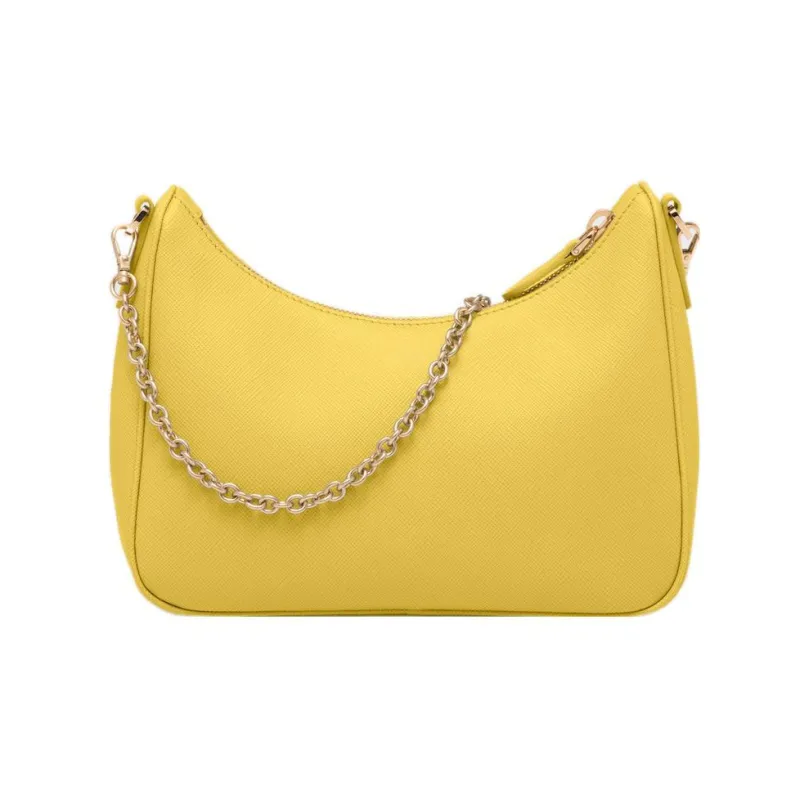 PRADA Re-Edition Saffiano Leather 3-in-1 Crossbody Bag Shoulder Bag Women's Sunlight Yellow-3