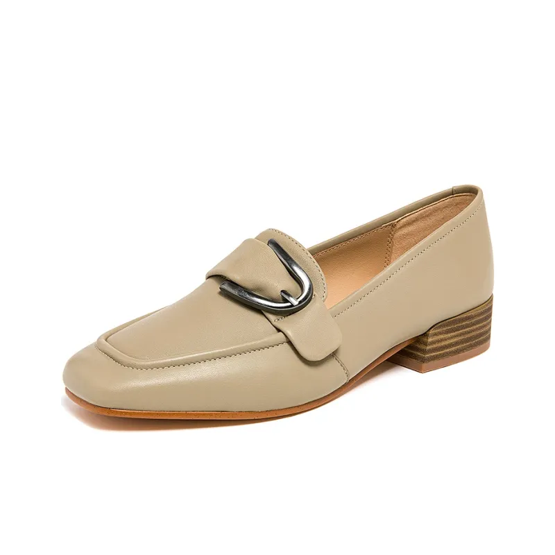 Clarks Chunky Heel Mary Jane Shoes Women's Sand-1