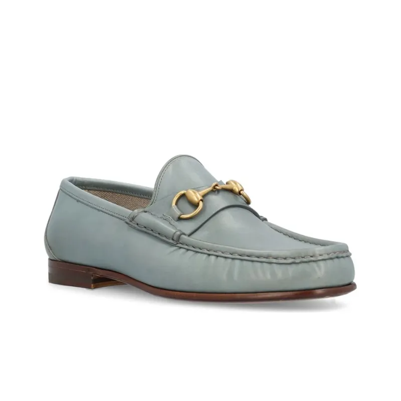 GUCCI Horsebit 1953 Loafers Men's Gray-2