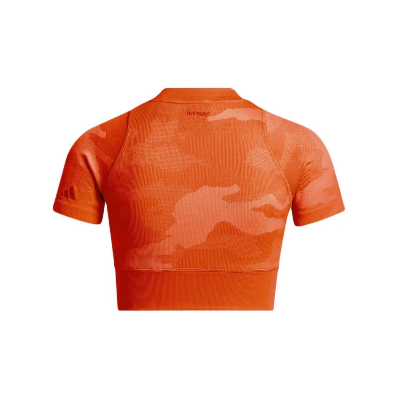 Adidas Ivy Park Knit Crop Top Solar Orange-1