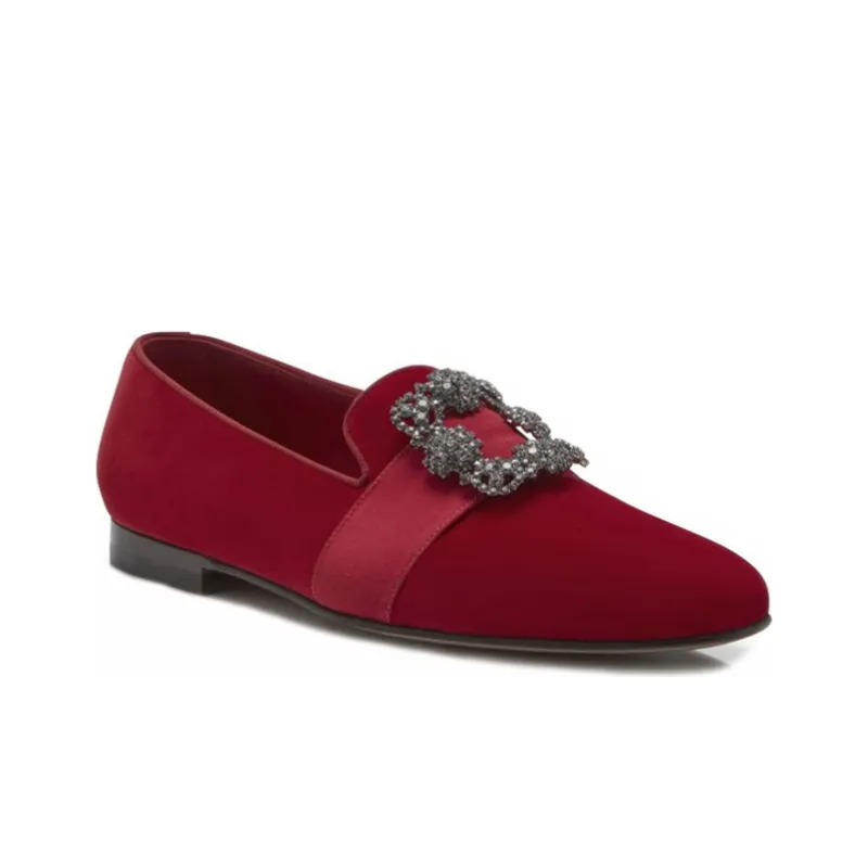 MANOLO BLAHNIK Carlton Casual Shoes Men's Red-3