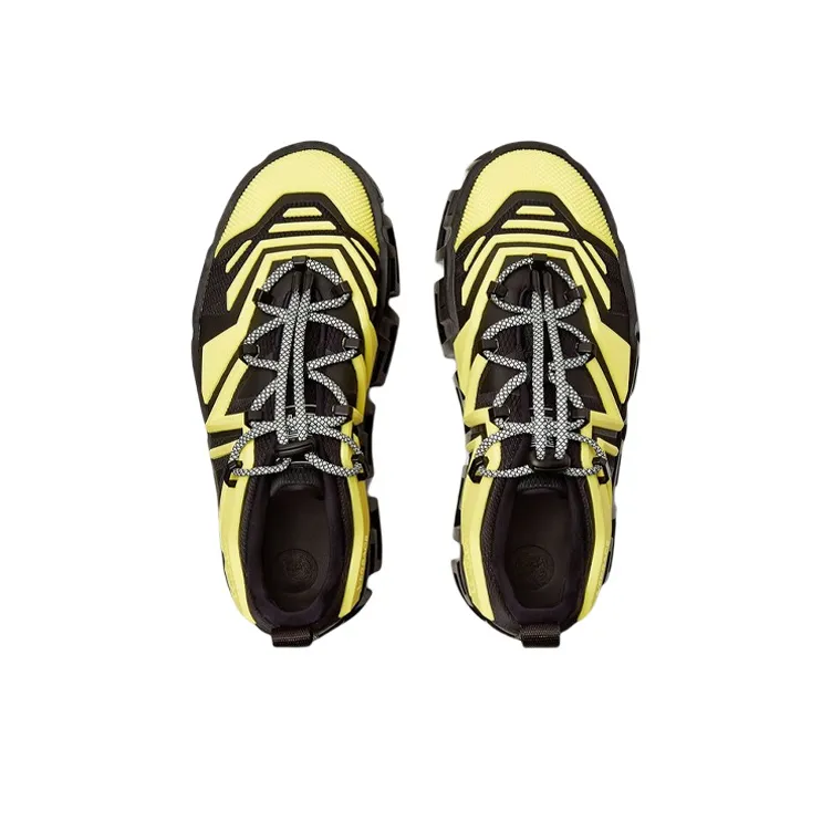 VERSACE Greca Labyrinth Low-Top Platform Shoes Men's Black Yellow-3