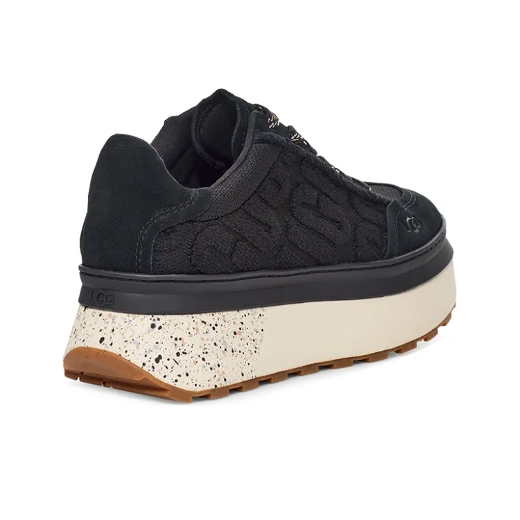 UGG Marin Lace Logo Sneaker 'Black' Women's-3
