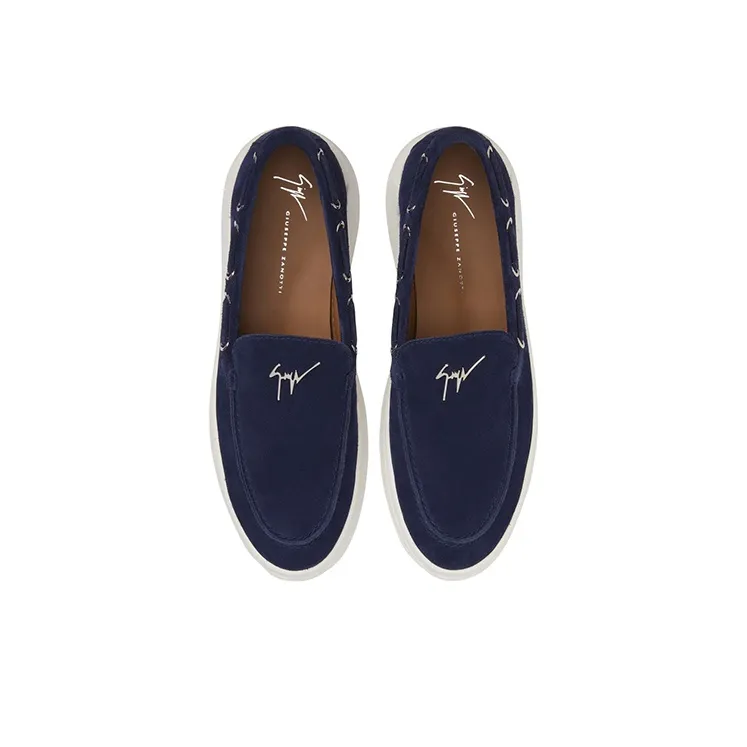 Giuseppe Zanotti Conley Navy Loafers-3