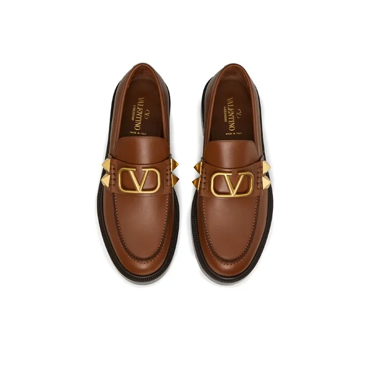 Valentino Loafers Men Low Top Brown-3