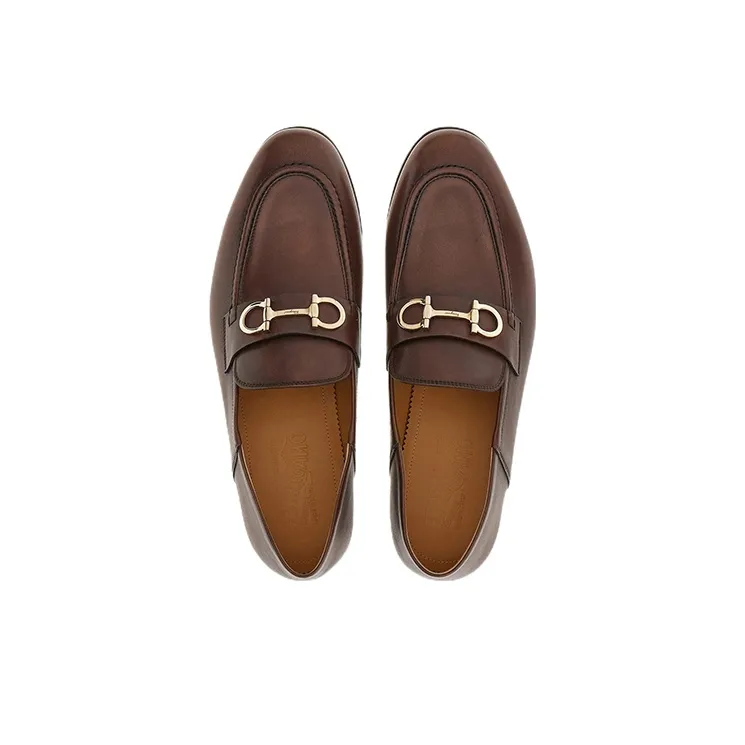 FERRAGAMO GANCINI Loafers Men's Brown-2