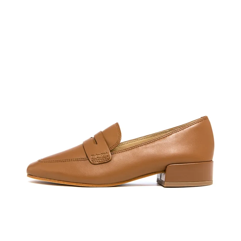 Clarks Chunky Heel Mary Jane Shoes Women's Dark Umber-0