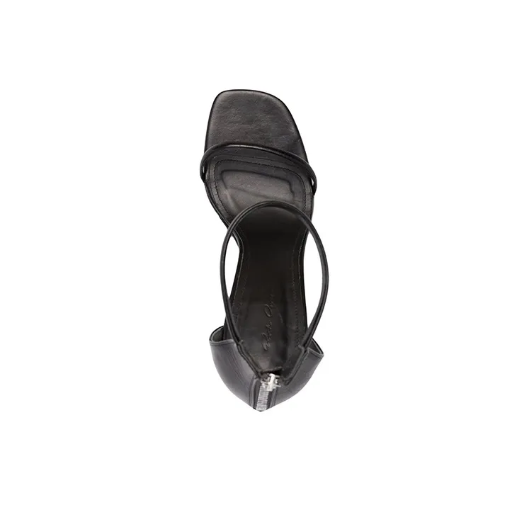 RICK OWENS/RO Cantilever 11 One Strap Sandals Women's Black-3